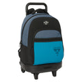 Cartable à roulettes BlackFit8 California Bleu Noir 33 x 45 x 22 cm