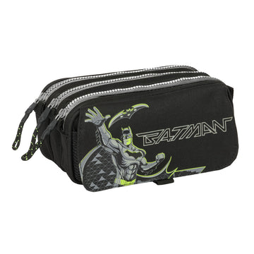 Trousse Fourre-Tout Triple Batman Game over Noir 21,5 x 10 x 8 cm