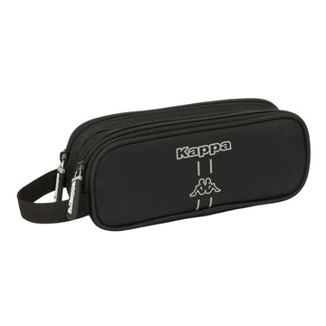 Double Carry-all Kappa Dark Black 21 x 8 x 6 cm