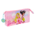 Portatodo Triple Barbie Painterly Rosa Azul cielo 22 x 12 x 3 cm