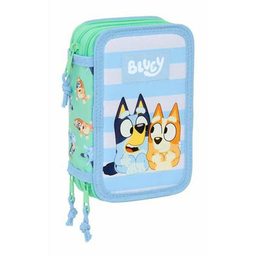 Plumier Triple Bluey Sisters 12,5 x 19,5 x 5,5 cm