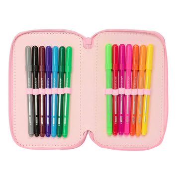 Triple Pencil Case Stitch Ice cream 12,5 x 19,5 x 5,5 cm