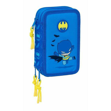 Plumier Triple Batman Azul 12,5 x 19,5 x 5,5 cm