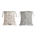 Child's Backpack Bag DKD Home Decor White Grey 24 x 2 x 26 cm (2 Units)